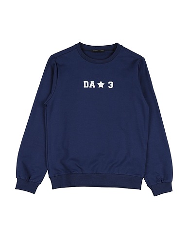 DANIELE ALESSANDRINI Sweatshirt Midnight blue 95% Cotton, 5% Elastane