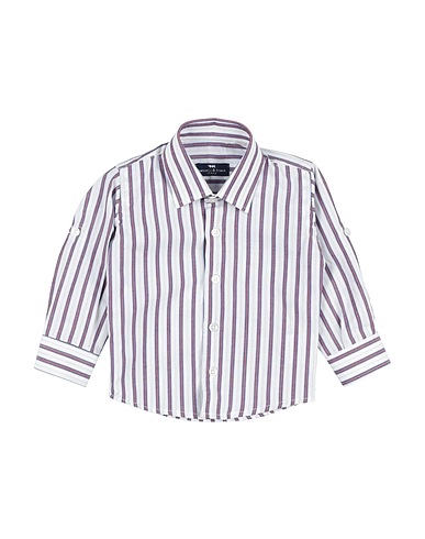 MANUELL & FRANK Patterned shirt White 100% Cotton