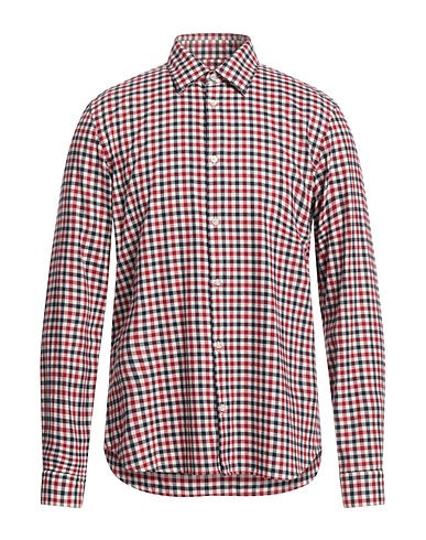 MANUEL RITZ Checked shirt Red 100% Cotton