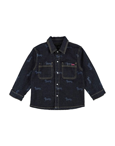 HARMONT & BLAINE Denim shirt Blue 98% Cotton, 2% Elastane