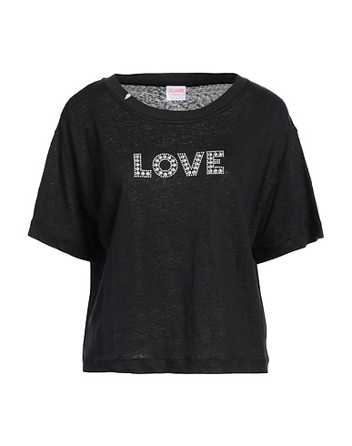 SUN 68 T-shirt Black 100% Linen