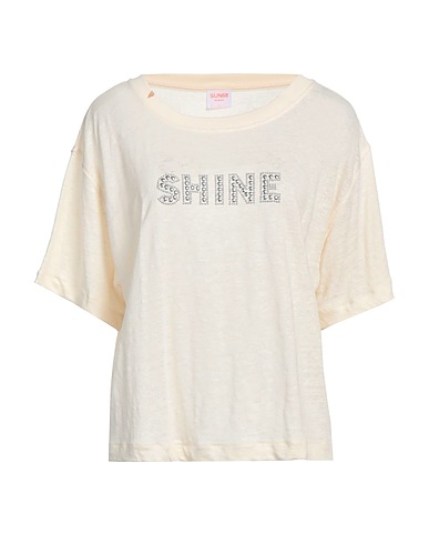 SUN 68 T-shirt Ivory 100% Linen