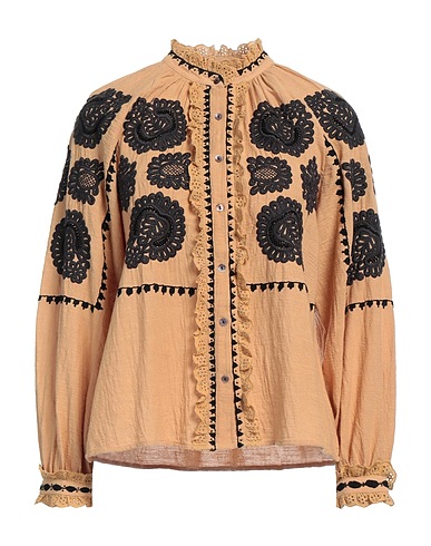 ANTIK BATIK Lace shirts & blouses Camel 100% Cotton