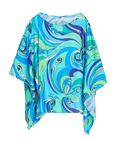 MOSCHINO Copricostume SWIM Turchese 100% Cotone