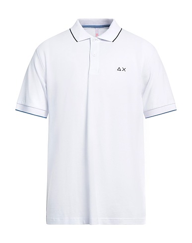 SUN 68 Poloshirt Weiß 95% Baumwolle, 5% Elastan