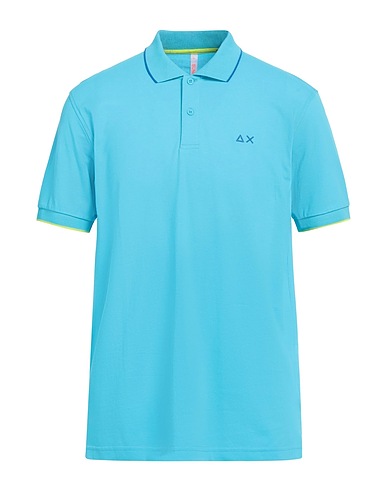SUN 68 Poloshirt Azurblau 95% Baumwolle, 5% Elastan