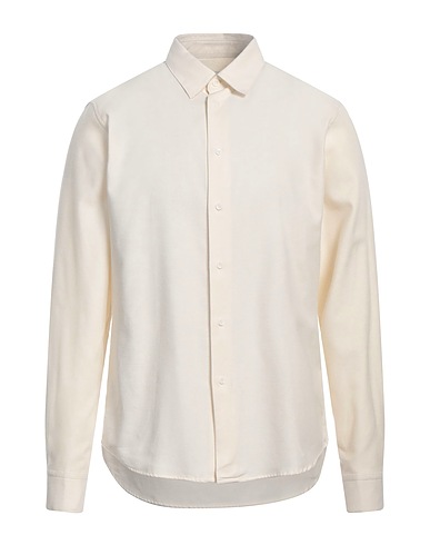 SANDRO Solid colour shirt Ivory 100% Cotton