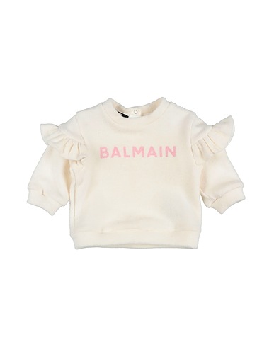 BALMAIN Sweatshirt Cream 100% Cotton
