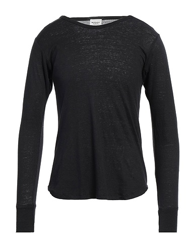 MARANT ÉTOILE Basic T-shirt Black 100% Linen