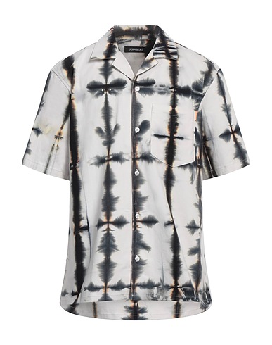 NAHMIAS Patterned shirt Off white 98% Cotton, 2% Elastane