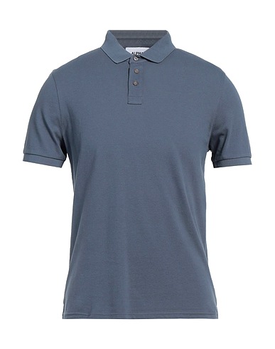 ALPHA STUDIO Poloshirt Taubenblau 95% Baumwolle, 5% Elastan