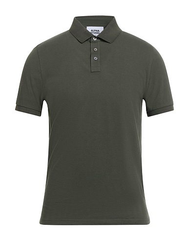 ALPHA STUDIO Polo Verde scuro 95% Cotone, 5% Elastan