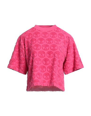 MOSCHINO T-shirt Fuchsia 80% Cotton, 20% Polyester, Elastane