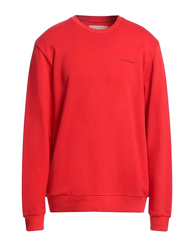 BUSCEMI Sweatshirt Tomato red 100% Cotton, Elastane