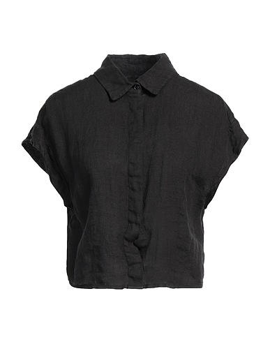 ALESSIA SANTI リネンシャツ ダークブラウン リネン 100%