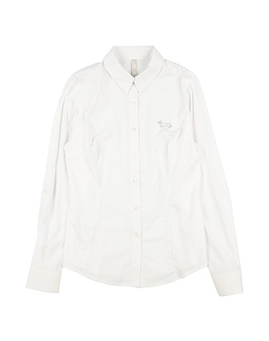 HARMONT & BLAINE Solid color shirts & blouses White 97% Cotton, 3% Elastane