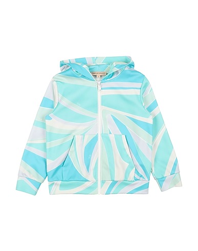 PUCCI Hooded sweatshirt Light green 63% Polyester, 37% Cotton