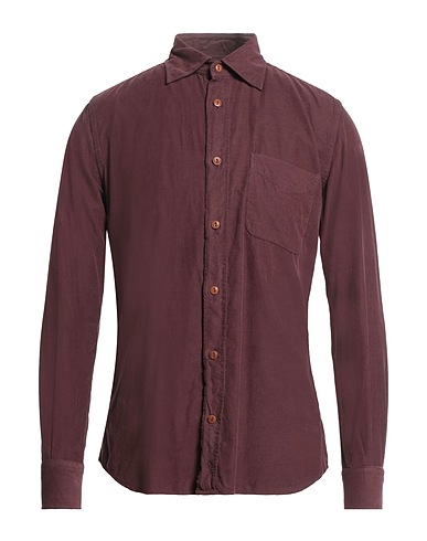 GLANSHIRT Solid colour shirt Mauve 100% Cotton