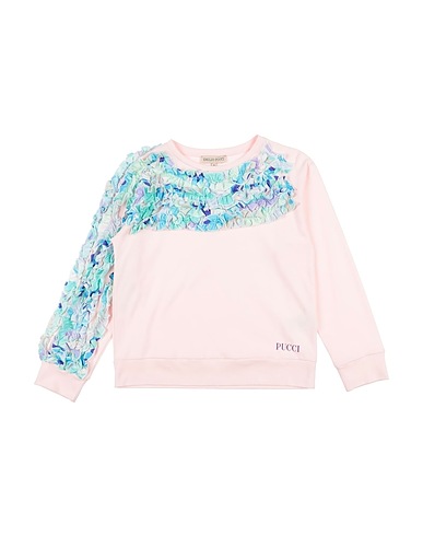 PUCCI Felpa Rosa chiaro 100% Cotone, Elastan