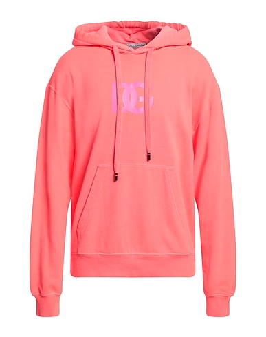 DOLCE&GABBANA Hooded track jacket  Salmon pink 100% Cotton