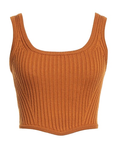 FORTE_FORTE Top Camel 95% Virgin Wool, 5% Elastane