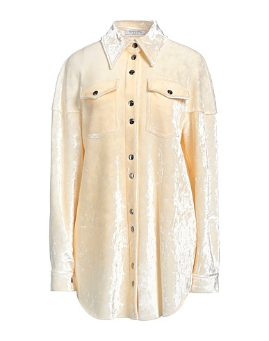 VIVETTA Solid colour shirts & blouses Beige 60% Polyester, 30% Viscose, 5% Elastane, 5% Polyurethane
