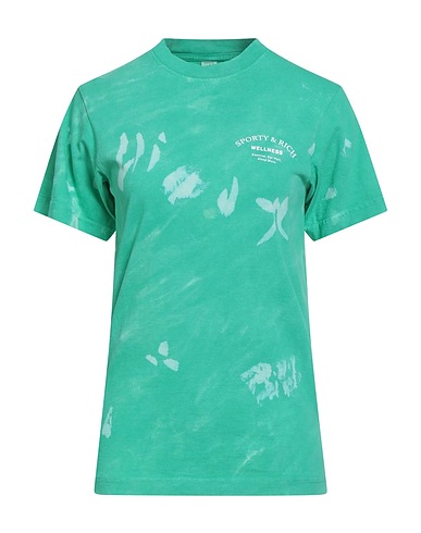 SPORTY & RICH T-shirt Green 100% Cotton