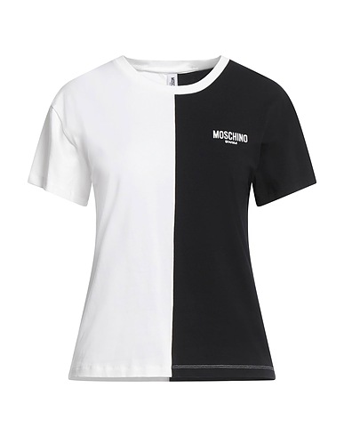 MOSCHINO T-shirt Black 92% Cotton, 8% Elastane