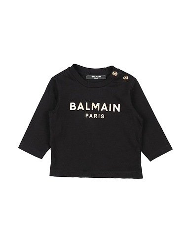 BALMAIN T-shirt Nero 100% Cotone