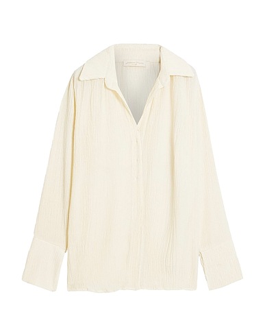 SAVANNAH MORROW Solid color shirts & blouses Camel 50% Silk, 50% Bamboo