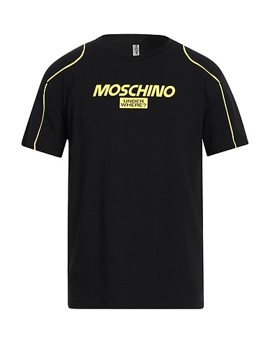 MOSCHINO Undershirt Black 87% Cotton, 13% Elastane