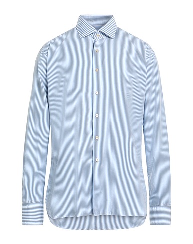 ALESSANDRO GHERARDI Striped shirt Sky blue 100% Cotton