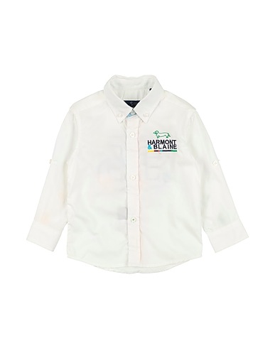 HARMONT & BLAINE Patterned shirt White 100% Cotton