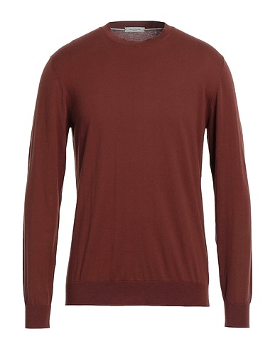 PAOLO PECORA Jumper Brown 100% Cotton