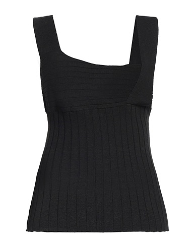 MALO Top Black 78% Linen, 20% Polyamide, 2% Polyurethane