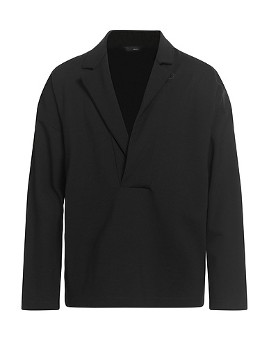 HEVÒ Sweatshirt Black 65% Viscose, 30% Polyamide, 5% Elastane