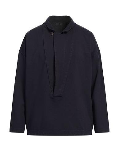 HEVÒ Sweatshirt Midnight blue 65% Viscose, 30% Polyamide, 5% Elastane