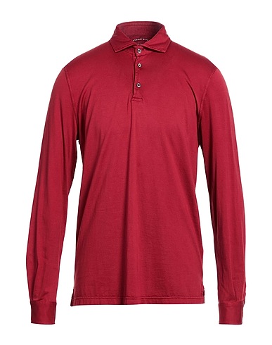 FEDELI Polo shirt Burgundy 100% Organic cotton