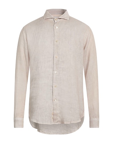 ELEVENTY Linen shirt PLATINUM Beige 100% Linen