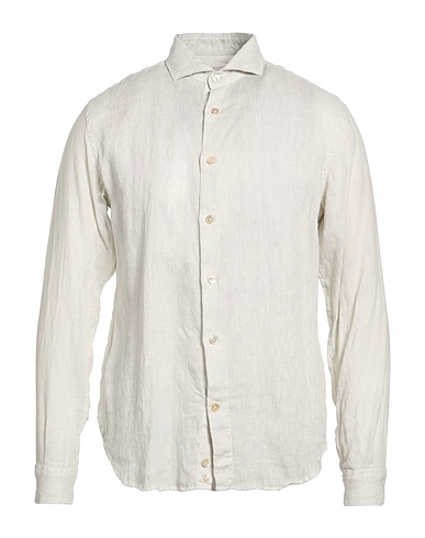 ELEVENTY Linen shirt PLATINUM GRIGIO CHIARO 100% Linen