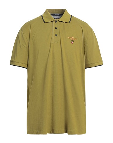 AERONAUTICA MILITARE Polo shirt Military green 100% Cotton