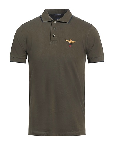 AERONAUTICA MILITARE Polo Vert foncé 100% Coton