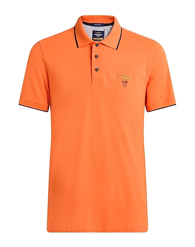 AERONAUTICA MILITARE Polo ESSENTIAL ARANCIONE 100% Cotone