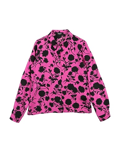 VERSACE YOUNG Patterned shirts & blouses Magenta 100% Silk