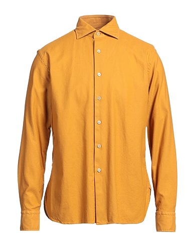 ALESSANDRO GHERARDI Solid colour shirt Marigold 100% Cotton