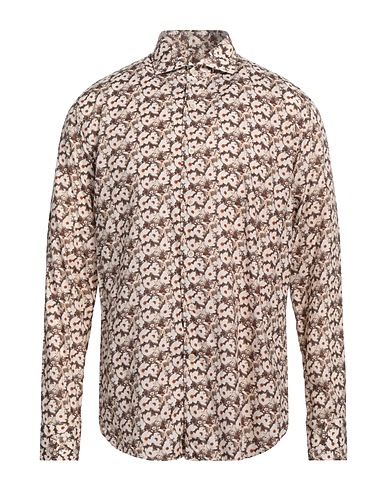 ALESSANDRO GHERARDI Patterned shirt Beige 100% Cotton