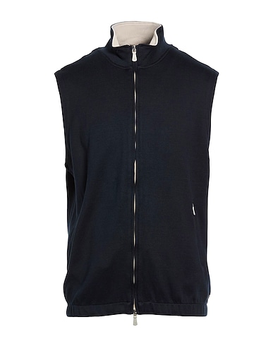 ELEVENTY Cardigan PLATINUM Midnight blue 98% Cotton, 2% Polyamide