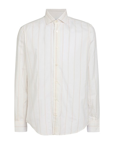 ELEVENTY Striped shirt White 58% Cotton, 42% Lyocell