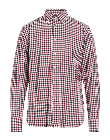 ALESSANDRO GHERARDI Checked shirt Brick 100% Cotton