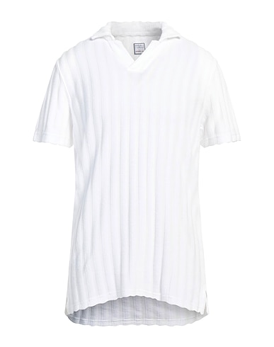 FEDELI Polo shirt White 78% Cotton, 22% Polyamide